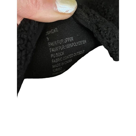 Steve Madden Womens Slides Black Faux Fur Size 5 Casual Summer Open Toe Sandals - Picture 4 of 7